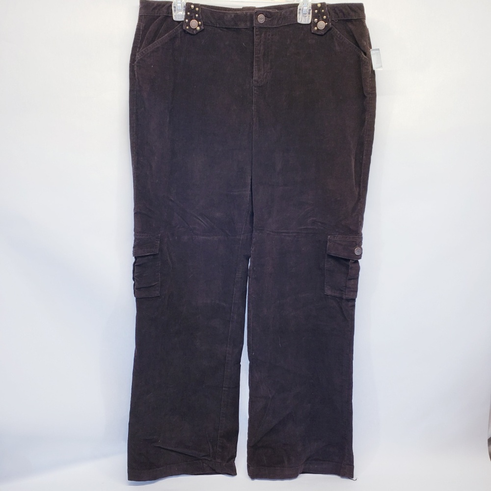 Apt. 9 Stretch Brown Corduroy Cargo Pants